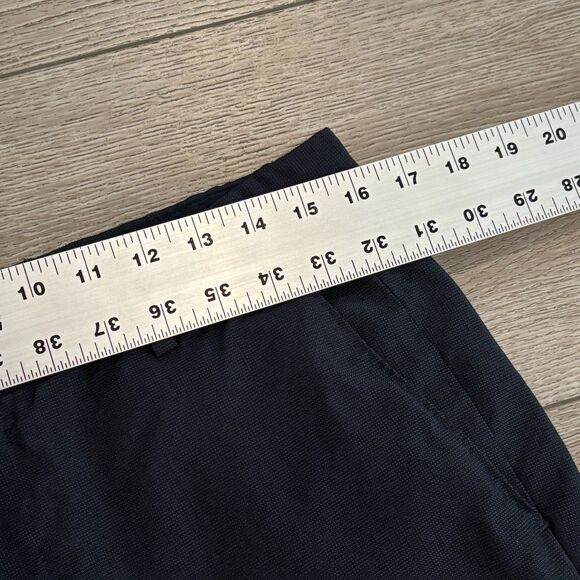 Hugo Boss Mens Wool Flat Front Dress Pants Blue Pattern 34x30 (Fits Like 32) - Picture 4 of 10